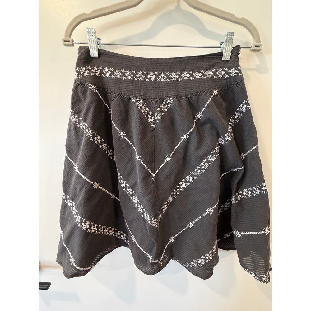 Free People Embroidered Flared Mini Skirt Womens Size 2 - See Description